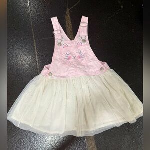 OshKosh B’gosh Baby Girls Size 4T Overall Skirt – Bunny Face/Tail Glitter Tutu
